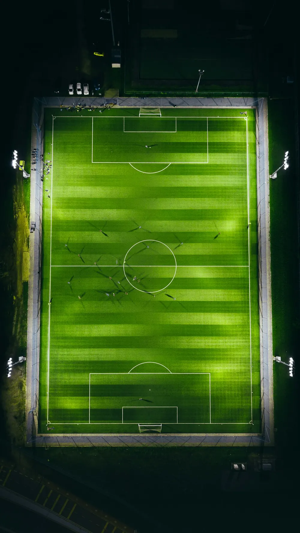 Lapangan sepak bola dari udara